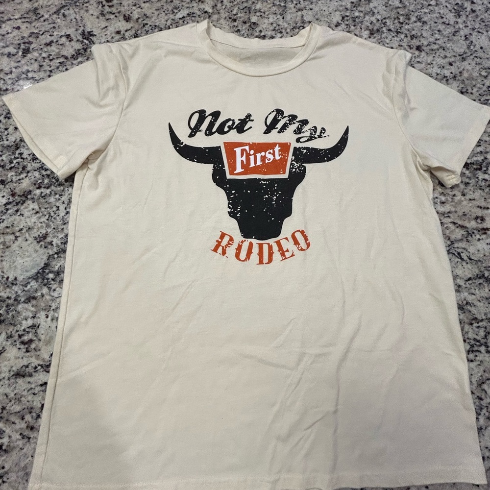 Not My‎ First Rodeo Cream Graphic Tee - Picture 2 of 4